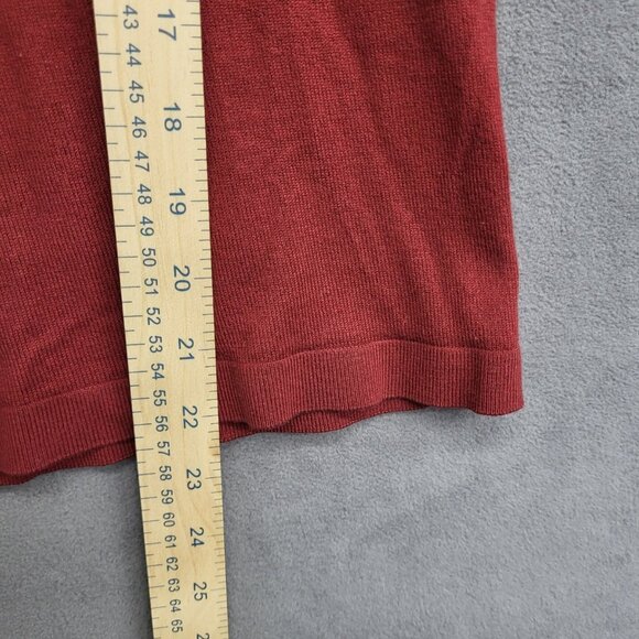 Ann Taylor Silk/ Cashmere Blend Turtleneck Women's Size Large Petite Red Luxury - Picture 5 of 6